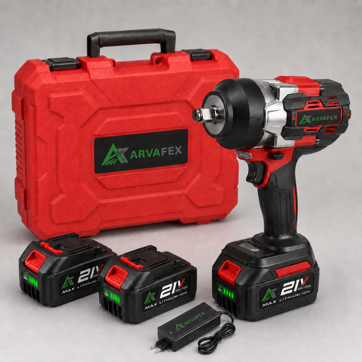 Pistola de Impacto Arvafex 21V - Kit Completo